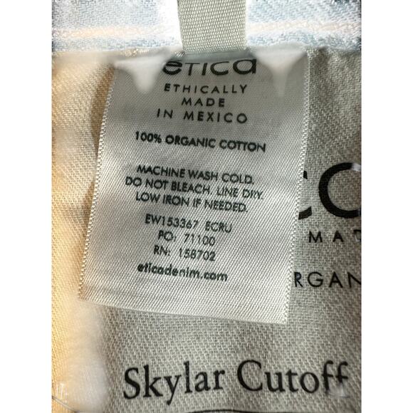 ETICA Skylar Cutoff Denim Shorts - Organic Denim Size 24 - Picture 7 of 8